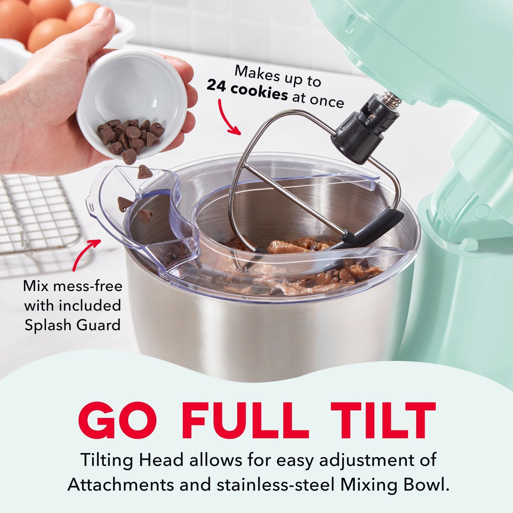 3.5 Qt Tilt Head Stand Mixer